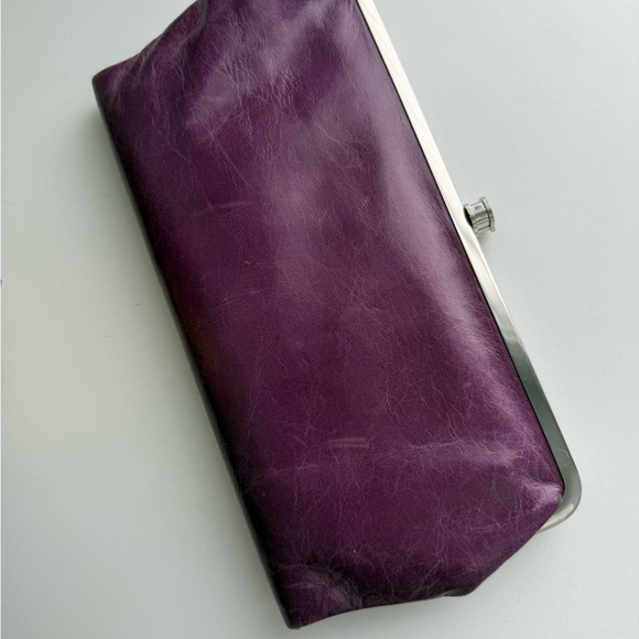 Purple Leather Clutch - Picture 2 of 7
